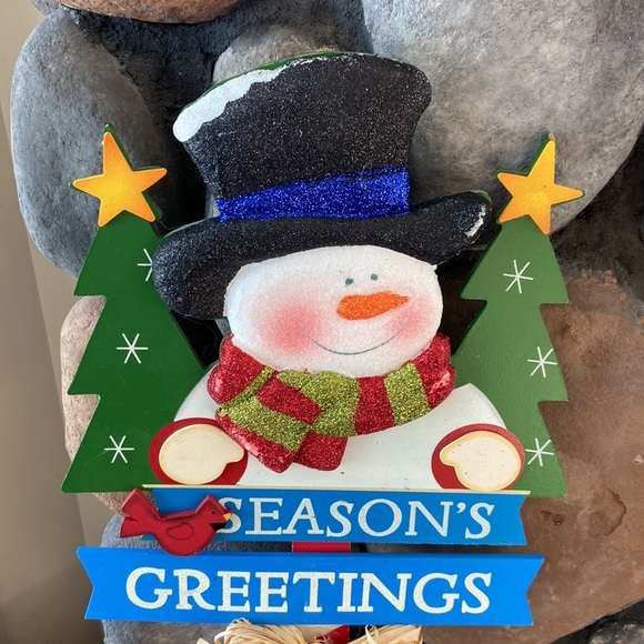 Season’s greetings Christmas stake - Picture 2 of 8